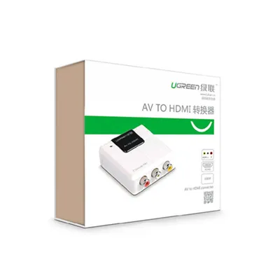 Zdjęcie produktu dla Ugreen konwerter analogowych cyfrowych sygnałów audio wideo RCA - HDMI biały