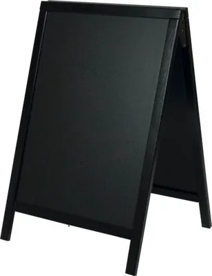 Produktbild von Securit Schwarzer Hölzerner kleiner Gehweg Kreide Tafel Schild