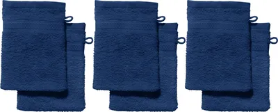 Produktbild von REDBEST Waschhandschuh Chicago" 6er-Pack dunkelblau 15x21 cm"