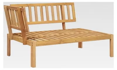 Produktbild von Ecksofa für den Garten aus Akazienholz, wetterfestes Gartensofa für Terrasse und Balkon