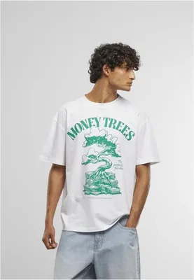 Image de T-shirt pour homme Mr. Tee Green Money Trees Oversize Tee blanc - XXL