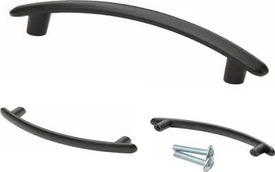 Image de Poignée de meuble Lanrick noire 125 mm