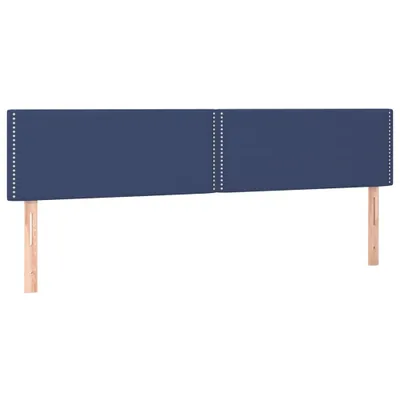 Immagine prodotto di vidaXL Testiere 2 pezzi Tessuto blu 90x5x78/88 cm