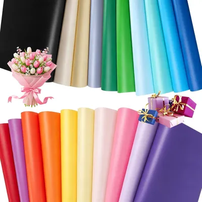 Immagine prodotto di Carta velina, 100 fogli, 50 x 70 cm, 20 colori, ideale per confezioni regalo