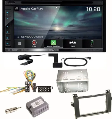 Produktbild von Kenwood DNX-5190DABS Navi CarPlay FLAC Einbauset für Mercedes Vito Viano W639