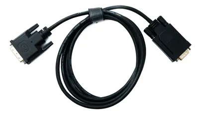 Produktbild von SYSTEM-S DVI D Kabel 2 m 24+1 25 Pin Stecker zu VGA 15 Pin Stecker Panel Mount Schraube Adapter