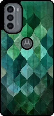 Produktbild von Smartphonica Handytasche geeignet für Motorola Moto G31 / G41 mit grünen Blättern drucken - TPU zurück Abdeckung Fall grünes Blatt-Design - Grün