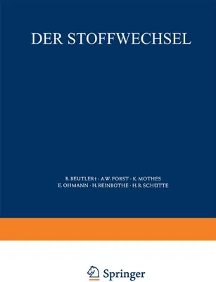 Produktbild von Der Stoffwechsel