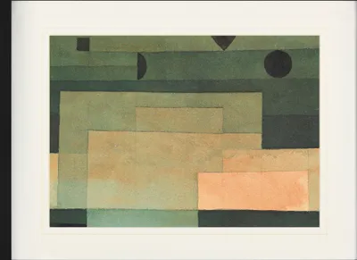 Produktbild von Paul Klee Gerahmtes Bild Mit Edlem Passepartout | Wand-Bilder | Im Bilderrahmen - Gestirneœber Dem Tempel, 1922 (60 x 80 cm)