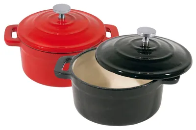 Produktbild von Mini-Cocotte, rund 0,25 l / schwarz