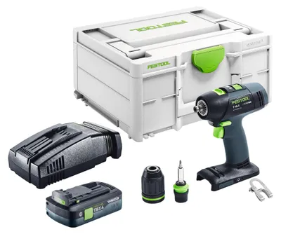 Produktbild von Festool T 18+3-Basic Akku Bohrschrauber 18 V 50 Nm Brushless + 1x Akku 4,0 Ah + Schnellladegerät + Systainer