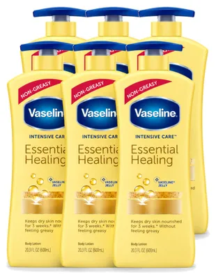 Imagen del producto de 6 unidades de Loción Corporal Nutritiva Intensiva Vaseline - 600 ml - Paquete económico