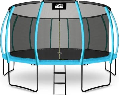 Produktbild von Aga SPORT EXCLUSIVE Trampolin 500 cm Hellblau + Sicherheitsnetz + Leiter
