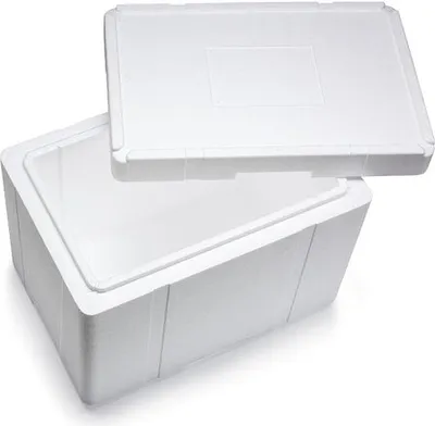 Produktbild von 4x Isolierboxen mit Deckel aus Styropor EPS 596 x 396 x 447 mm 50 Liter