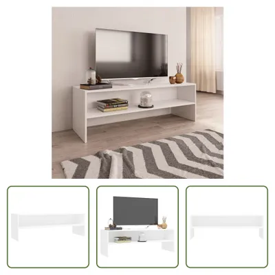 Produktbild von The Living Store TV-Schrank Weiß 120x40x40 cm Holzwerkstoff