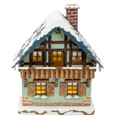 Produktbild von Winterhaus mit Balkon (15cm) von Hubrig Volkskunst