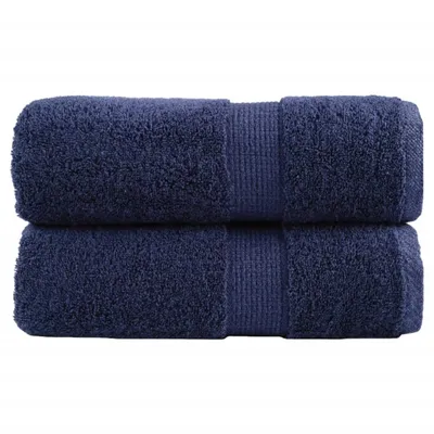 Produktbild von Premium Gästetücher SOLUND 2 Stk. Marineblau 30x50 cm 600 g/m²
