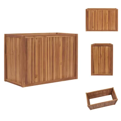 Produktbild von vidaXL Hochbeet 100x50x70 cm Massivholz Teak -  Blumentöpfe & Pflanzgefäße