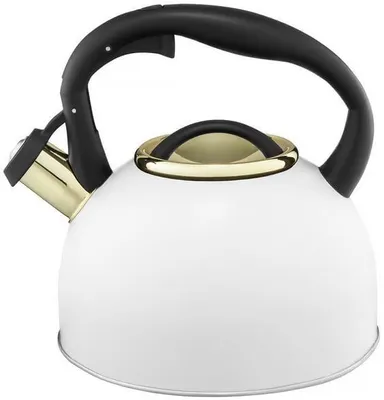 Obrázek produktu pro Konvice s píšťalkou Ambition Royal bílá 2,5 l
