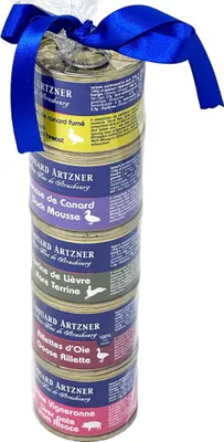Produktbild von Edouard Artzner 5er Terrinen & Rillettes Set: Feine Auswahl franz. Delikatessen
