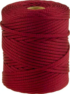 Produktbild von Polyester-Schnur 100m Kordel 4mm, PES Kordel Flechtschnur, Polyesterkordel, Farbe:blutrot