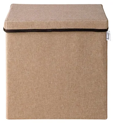 Productafbeelding van Opbergbox voor speelgoed, kindvriendelijk, met deksel. Schattige speelgoedkist. Opbergboxen voor kinderkamers. Opvouwbare box voor het opbergen van speelgoed. Opbergmand voor kinderen (bruin)