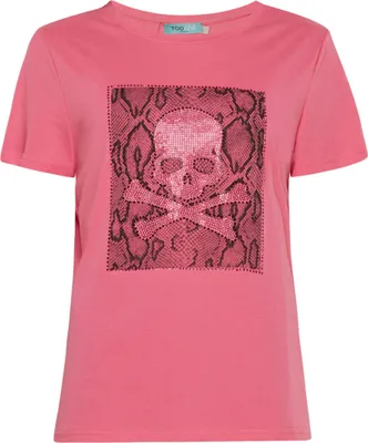 Produktbild von T-Shirt mit Totenkopf-Aufdruck