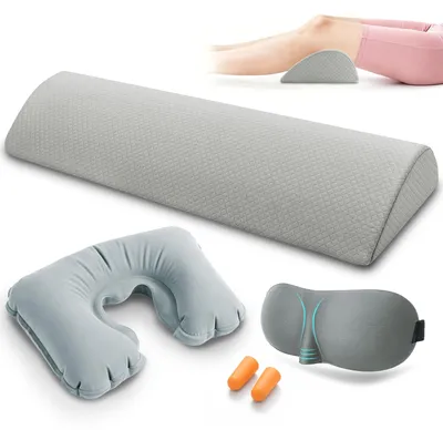 Image de SolidKeus - Coussin ergonomique pour les genoux, idéal pour les personnes dormant sur le côté, fabriqué en mousse à mémoire de forme