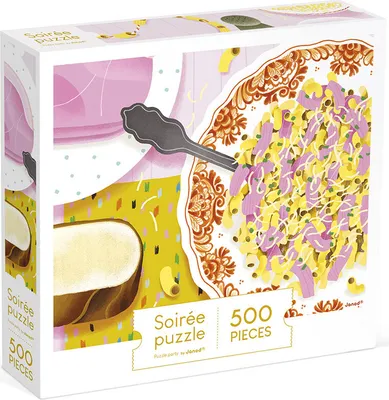 Image de Janod Puzzle Manger et boire - Pâtes au jambon 500 pièces carton