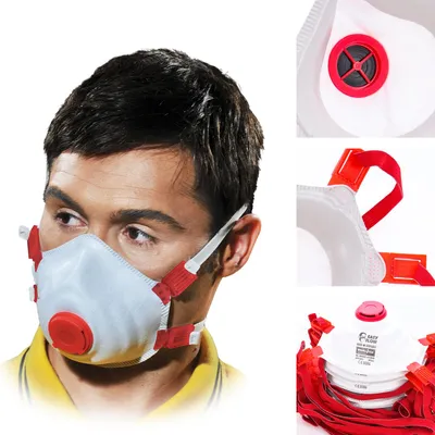 Produktbild von Staubmaske 10 STÜCK Feinstaubmaske Atemschutzmaske Atemschutz FFP3 EN149 NEU TOP