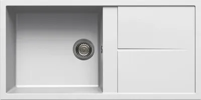 Produktbild von Elleci Unico 480 G68, Aufsatzwanne, Rechteckig, Granitek, Weiß, 1 Becken, Rechteckig
