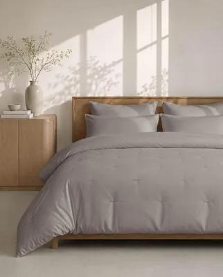 Produktbild von Waschbare Bettdecke HOOMstyle mit Kissenbezug - 200x220cm - Taupe