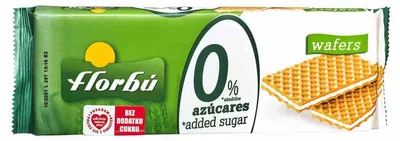 Wafelki nadziewane bez dodatku cukru 150g