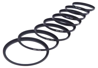 Produktbild von 8St Filter Step Up Ring-Adapter 49-52-55-58-62-67-72-77-82mm 49mm-82mm