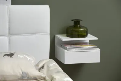 Productafbeelding van Nachtkastje Nyro Wit 35cm - Giga Living