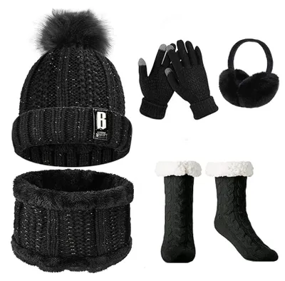 Productafbeelding van Omgoods - Dames Muts, Sjaal en Handschoenen Set