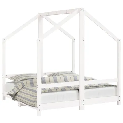 Obrázok produktu pre vidaXL Detská postieľka biela 2x(70x140) cm Masívne borovicové drevo