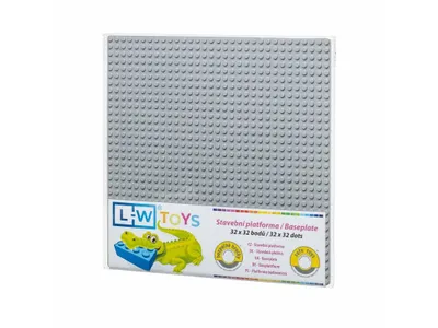 Produktbild von L-W Toys Grundplatte 32x32 hellgrau