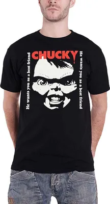 Produktbild von Difuzed - T-Shirt Herren - Chucky (schwarz) Shirt Tshirt XL