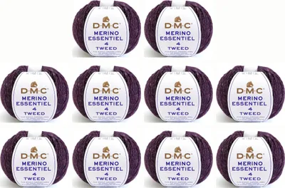 Image de 10 pelotes de DMC Merino Essentiel Tweed – fil Aran (couleur 905)