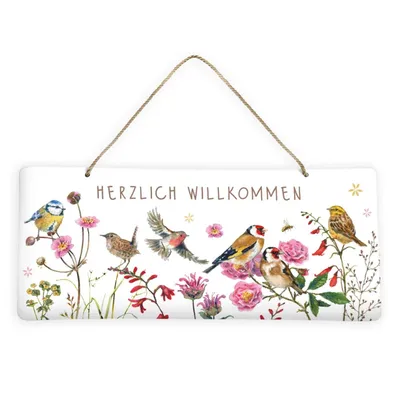Produktbild von Grätz Verlag, Dekoschild, Zeit für Harmonie, Herzlich Willkommen, BS_46462, Blechschild