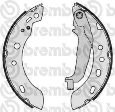 Produktbild von Brembo Bremsbackensatz Hinterachse S 56 507