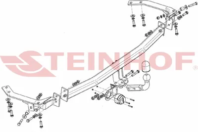 Produktbild von Z548083 Anhängerkupplung passend für TOYOTA Avensis Verso 2001-2006 starr