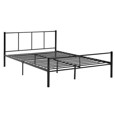 Produktbild von In And OutdoorMatch Metallbettgestell Biva - inkl. Bettgestell – 140 x 200 cm – Schwarz – Stahlrahmen pulverbeschichtet