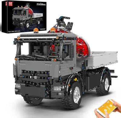Produktbild von Mould King 19016 LKW-Montagekran Bausteinsatz, 3767 PCSAPP/Fernbedienung Ingenieurlastwagen Baubausatz