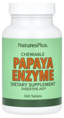 Produktbild von NaturesPlus, Chewable Papaya Enzyme, 360 Tabletten