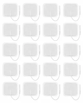 Produktbild von Isomedix 27954, Gel-Elektroden, 50 x 50 mm, Anschlussstift 2,0 mm, 20 Stück
