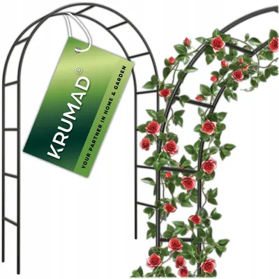 Produktbild von KRUMAD Gartenpergola Metall 240x140x38cm Stabiler Rosenbogen für Garten Terrasse