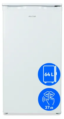 Produktbild von MEDION Gefrierschrank (64 Liter, 85cm hoch, 3 transparente Schubladen, Türanschlag wechselbar, höhenverstellbare Füße, MD 370031) weiß