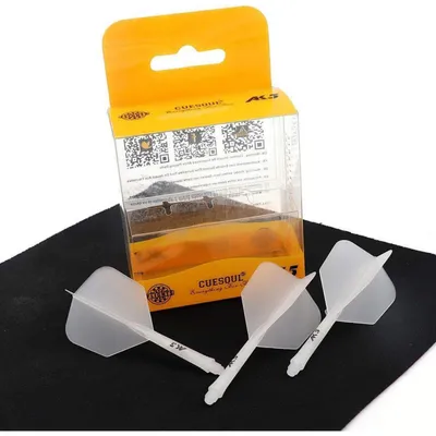 Produktbild von Integrierte Dartschäfte und Flights S/M/L 3er-Set Eisweiß CSAK-59YS-S